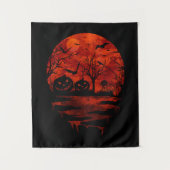 TENTURE LUNE ROUGE EFFRAYANTE D'HALLOWEEN (Devant)