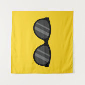 Tenture Lunettes de soleil de dessin cool (Devant (Horizontal))