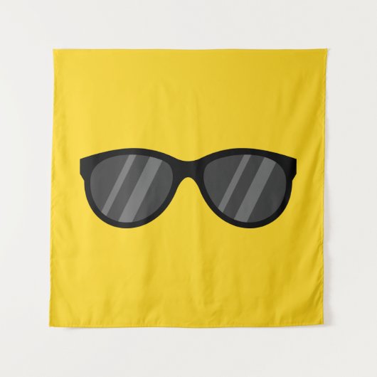 Tenture Lunettes de soleil de dessin cool (Devant)