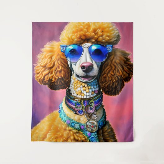 Tenture Lunettes de soleil surdimensionnées Chien de canic (Devant)