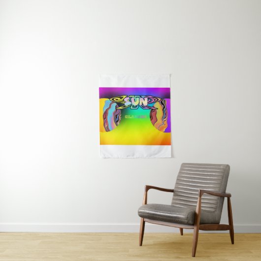 TENTURE LUNETTES SOLEIL SURRÉALES ABSTRAITES (En situation)