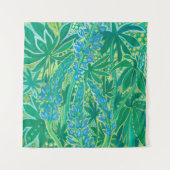 Tenture Lupine Flowers, Fleur sauvage d'été peinture flora (Devant)