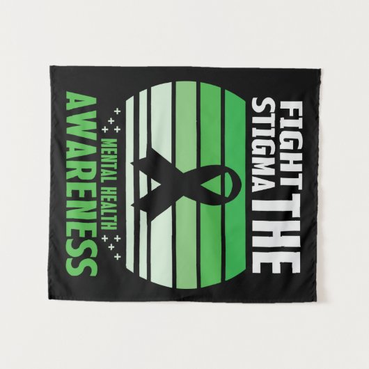 Tenture Lutter contre la stigmatisation Mois de sensibilis (Devant (Horizontal))