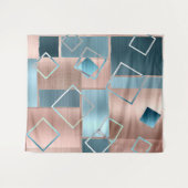 Tenture Luxe Abstrait | Fond de photo rose gold et sarcell (Devant (Horizontal))