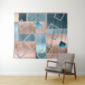 Tenture Luxe Abstrait | Fond de photo rose gold et sarcell (En situation (horizontale))