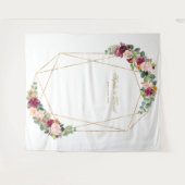 Tenture Luxe Eucalyptus safran Floral or Mariage Prop (Devant (Horizontal))