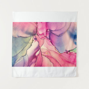Tenture Luxe naturel peinture abstraite d'art fluide en al