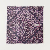 Tenture Luxe violet et tan damassé sans couture motif (Devant (Horizontal))