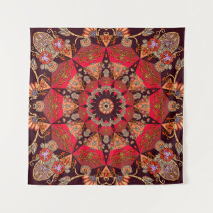 Tenture Luxueux mandala sans couture, starry floral.