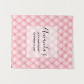 Tenture Luxueux Motif en diamant verni rose (Devant (Horizontal))
