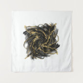 Tenture Luxury Gold and Black Abstract Marble Ink Flow (Devant (Horizontal))