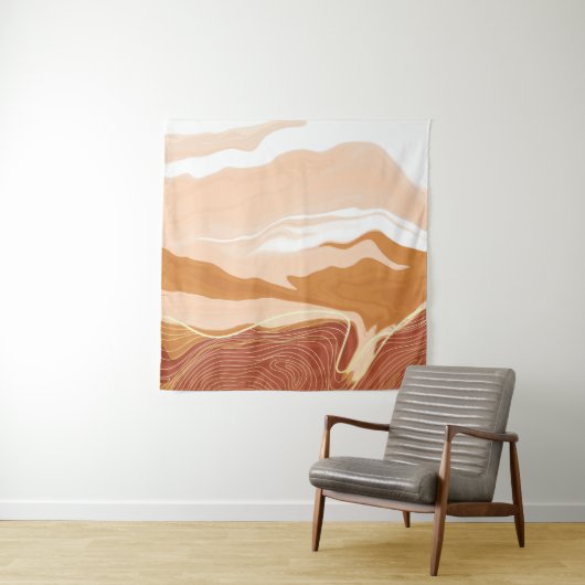 Tenture Luxury marble texture background design. Liquid ma (En situation)