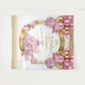 Tenture Luxury Sweet 16 Party fond rose Parties scintillan (Devant (Horizontal))