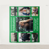 Tenture Lycée Green Félicitations aux diplômés Photo (Devant)