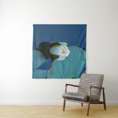 Tenture Lys d'eau blanche dans l'étang, photographie de la (En situation (horizontale))