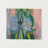 Tenture Lys d'eau bleue par Claude Monet, Coucher de solei (Devant (Horizontal))