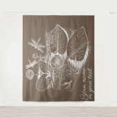 Tenture Lys d'eau marron (Devant)