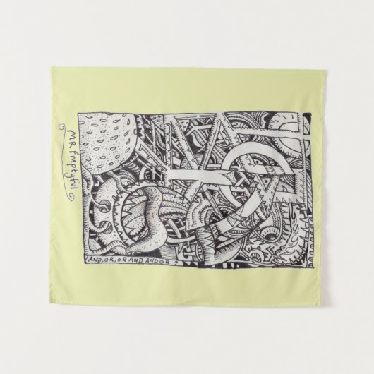 Tenture M. Emptyful, Dessin D'Encre (Devant (Horizontal))