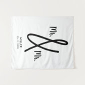 Tenture M. et M. Backdrop Gay Mariage LGBT (Devant (Horizontal))