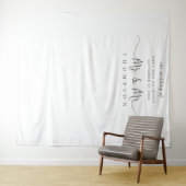 Tenture M. et M. Script Gay Mariage Photo Contexte (En situation (horizontale))