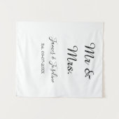 Tenture M. et Mme ajoutez nom établissement. Date année ma (Devant (Horizontal))