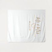 Tenture M. et Mme Photo Prop Mariage Contexte (Devant (Horizontal))