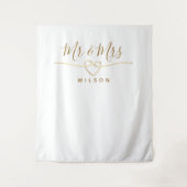 Tenture M. et Mme Photo Prop Mariage Contexte (Devant)