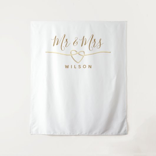 Tenture M. et Mme Photo Prop Mariage Contexte (Devant)