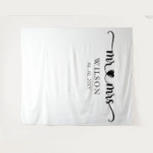 Tenture M. et Mme Script Mariage Photo Prop Contexte (Devant (Horizontal))