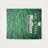 Tenture M. Mme depuis Hedge Wall Mariage Photo fond (Devant (Horizontal))