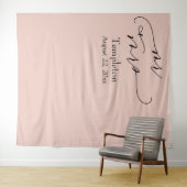 Tenture M. & Mme Simple Gauche Aligné Bleu Fond photo (En situation (horizontale))