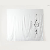 Tenture M. Mrs mariage en toile de fond photo (Devant (Horizontal))