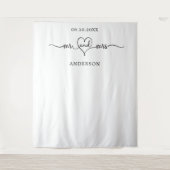 Tenture M. Mrs mariage en toile de fond photo (Devant)