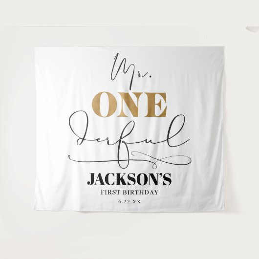 Tenture M. Onederful Contexte (Devant (Horizontal))