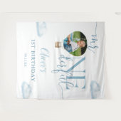 Tenture M. Onederful Photo Balloon 1er Anniversaire Contex (Devant (Horizontal))