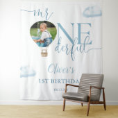 Tenture M. Onederful Photo Balloon 1er Anniversaire Contex (En situation)