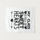 Tenture Ma Classe Est Pleine De Coeurs Sucrés (Devant (Horizontal))