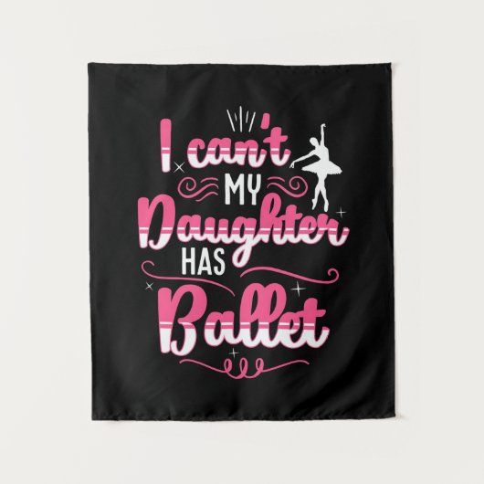 Tenture Ma fille a la danse de ballet (Devant)
