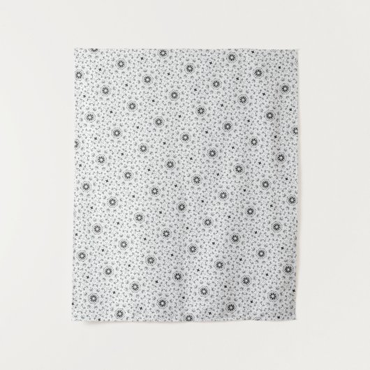 Tenture Maacah001 B&W Doodle abstrait (Devant)