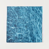 Tenture Macro Bubbling Blue Sea Photo (Devant (Horizontal))