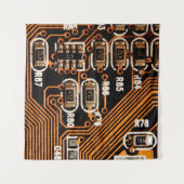 Tenture macro prise de circuit, câbles, condensateurs, car (Devant (Horizontal))