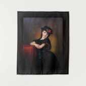 Tenture Mädchenporträt par Samuel Baruch Ludwig Halle (Devant)