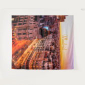 Tenture Madrid Espagne Capitale Skyline (Devant (Horizontal))