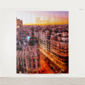 Tenture Madrid Espagne Capitale Skyline (Devant)