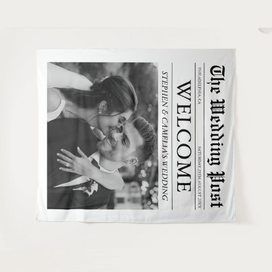 Tenture Magazine Editorial Journal Mariage Photo (Devant (Horizontal))