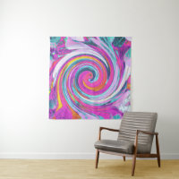 Magenta, Rose et Bleu Froid Liquide Art Tourbillon