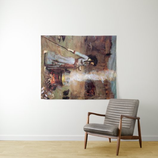 Tenture Magic Circle, John William Waterhouse (En situation (horizontale))