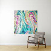 Tenture Magic Marbling : Metallic Paint Design. (En situation)