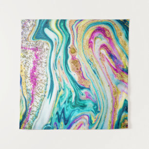 Tenture Magic Marbling : Metallic Paint Design.