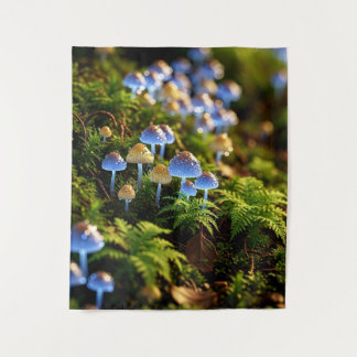 Tenture Magical Bioluminescent Fungi - Deep Forest